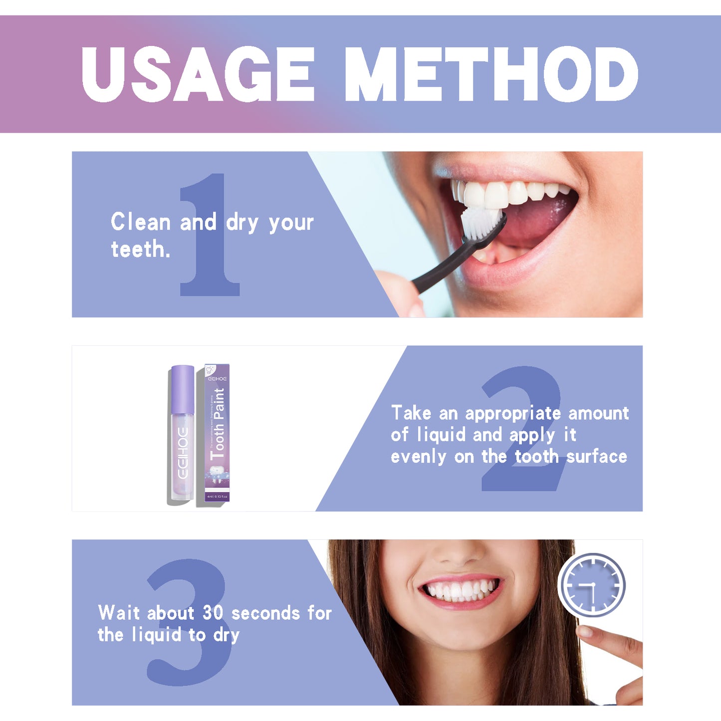 Hebeluxe Whitening Teeth Pen, Oral Care Clean Stains White Teeth Breath Teeth Pen